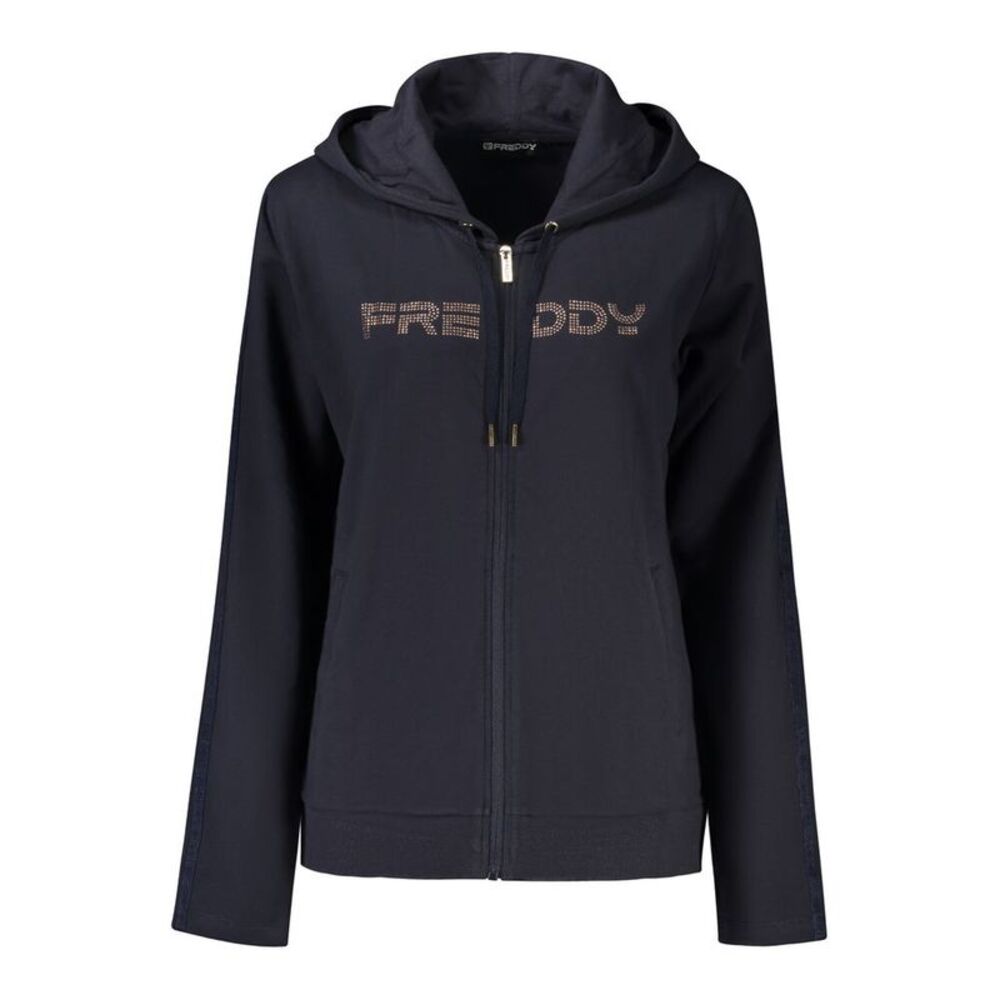 Freddy Blue Cotton Women Women's Sweatshirt
